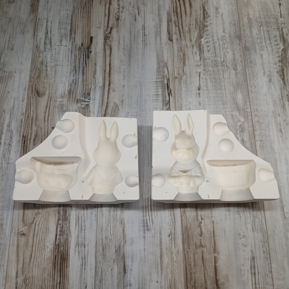 Kentucky‎ Mold Shop K-162 Rabbit Box Ceramic Slip Casting Plaster Mold Vintage